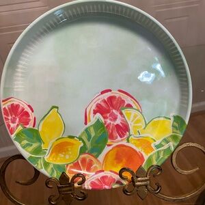 Brand New Set of 4 C&C California home Multicolor salad plates 8.5”